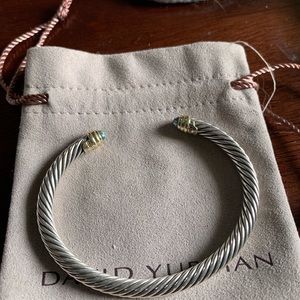 David Yurman blue topaz cable